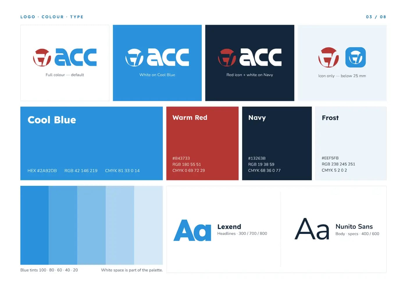 ACC brand book — page 3 of 8