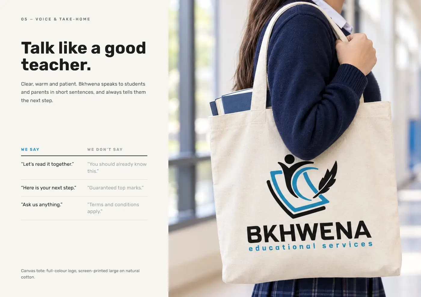 Bkhwena brand book — page 6 of 7