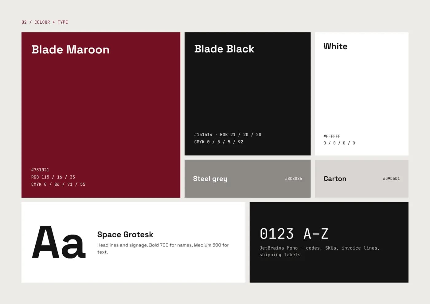Blade brand book — page 3 of 6