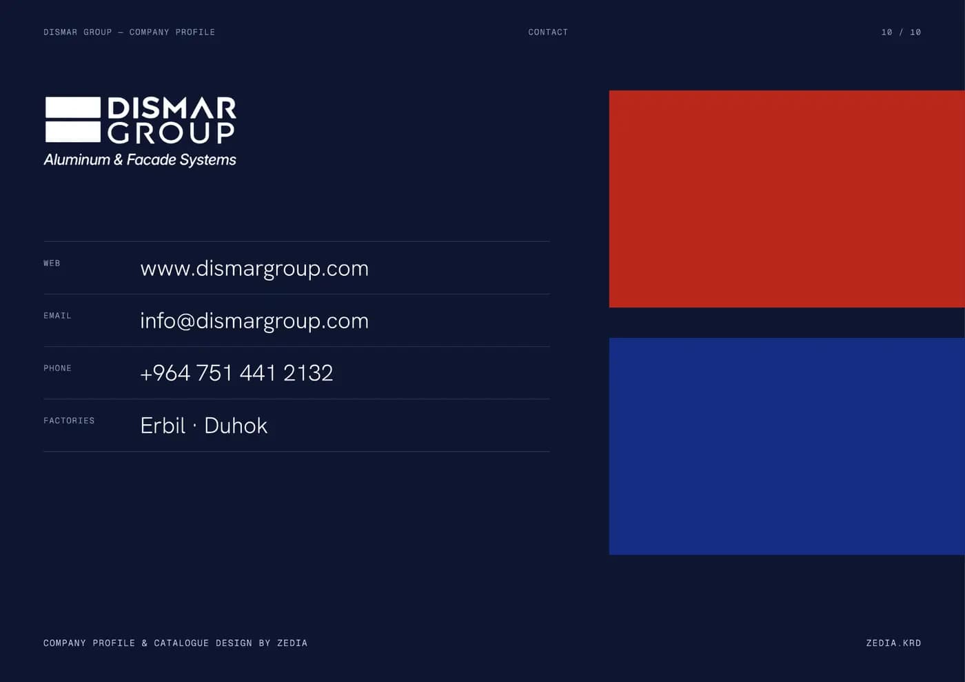 Dismar brand book — page 10 of 10