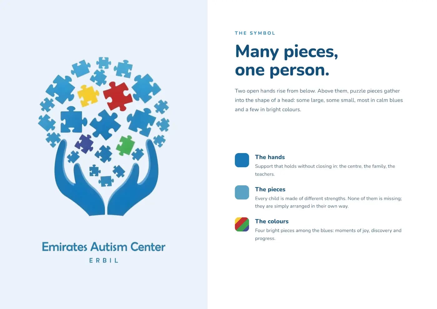 Emirates Autism Center brand book — page 2 of 6