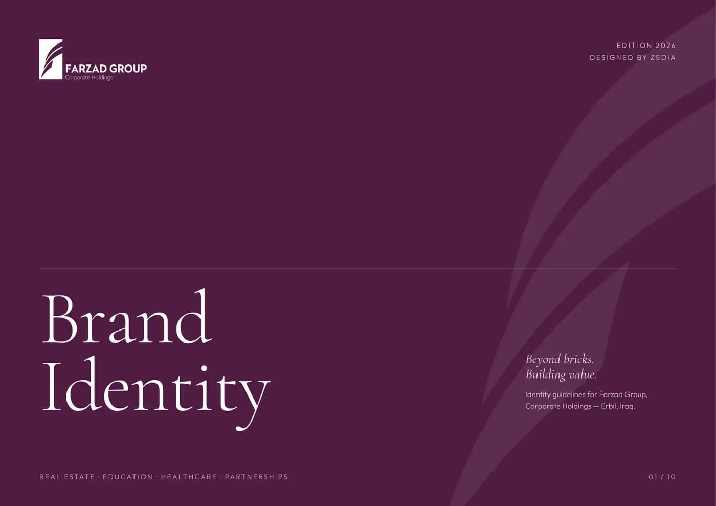 Farzad Group brand book — page 1 of 10