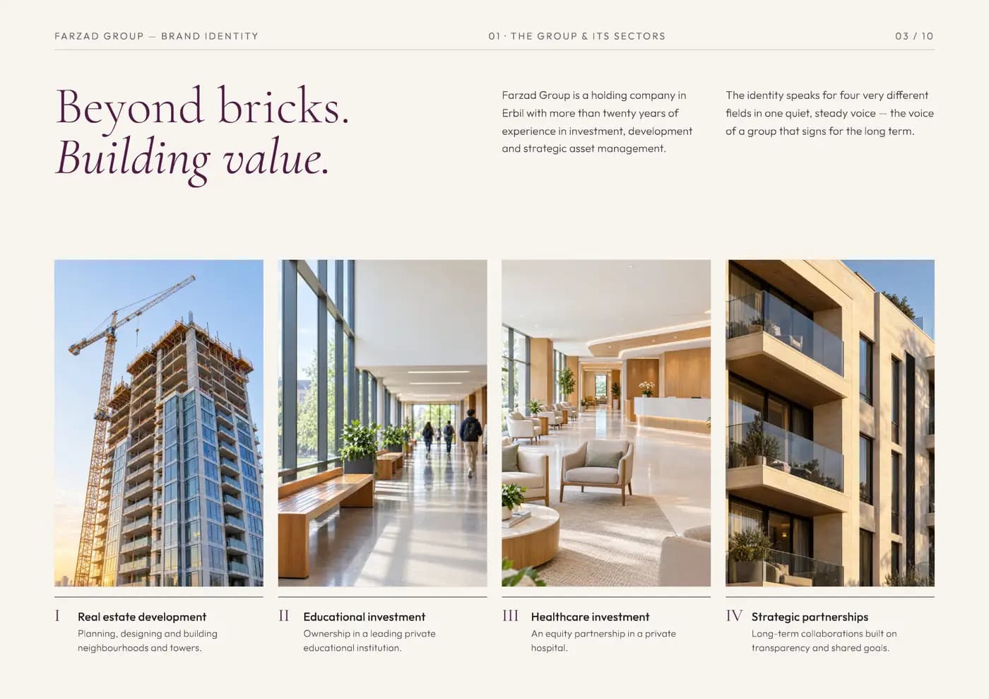 Farzad Group brand book — page 3 of 10