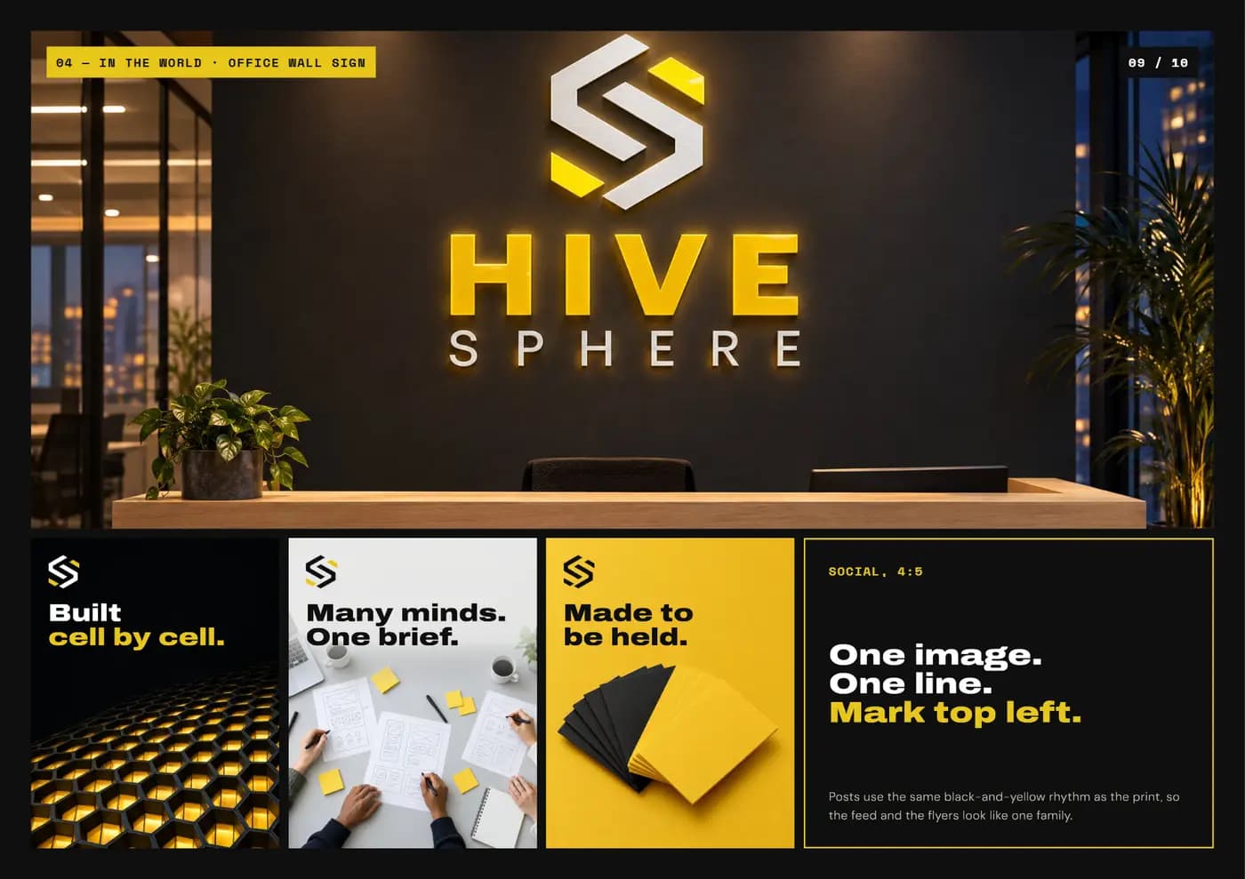 Hive Sphere brand book — page 9 of 10