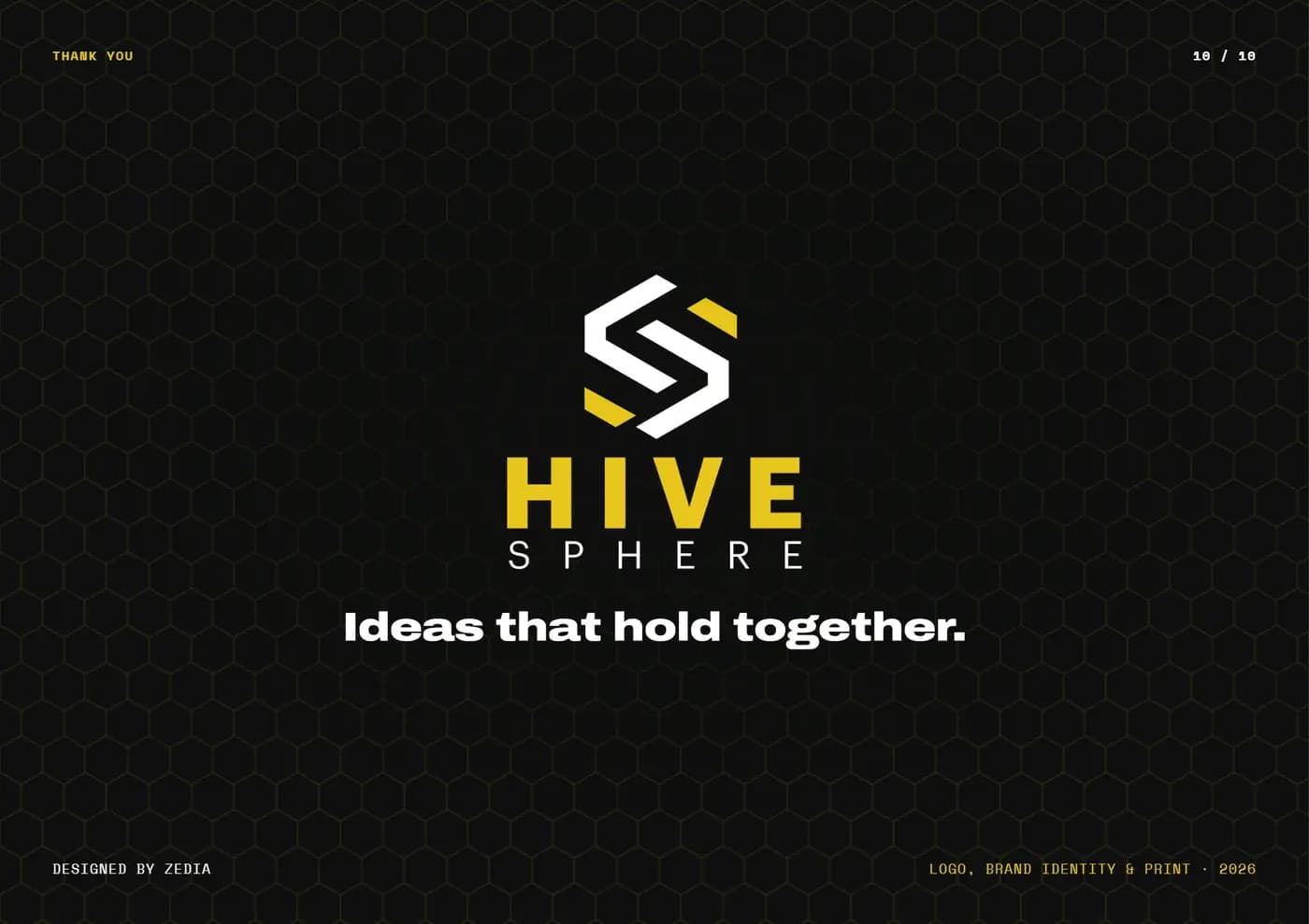 Hive Sphere brand book — page 10 of 10