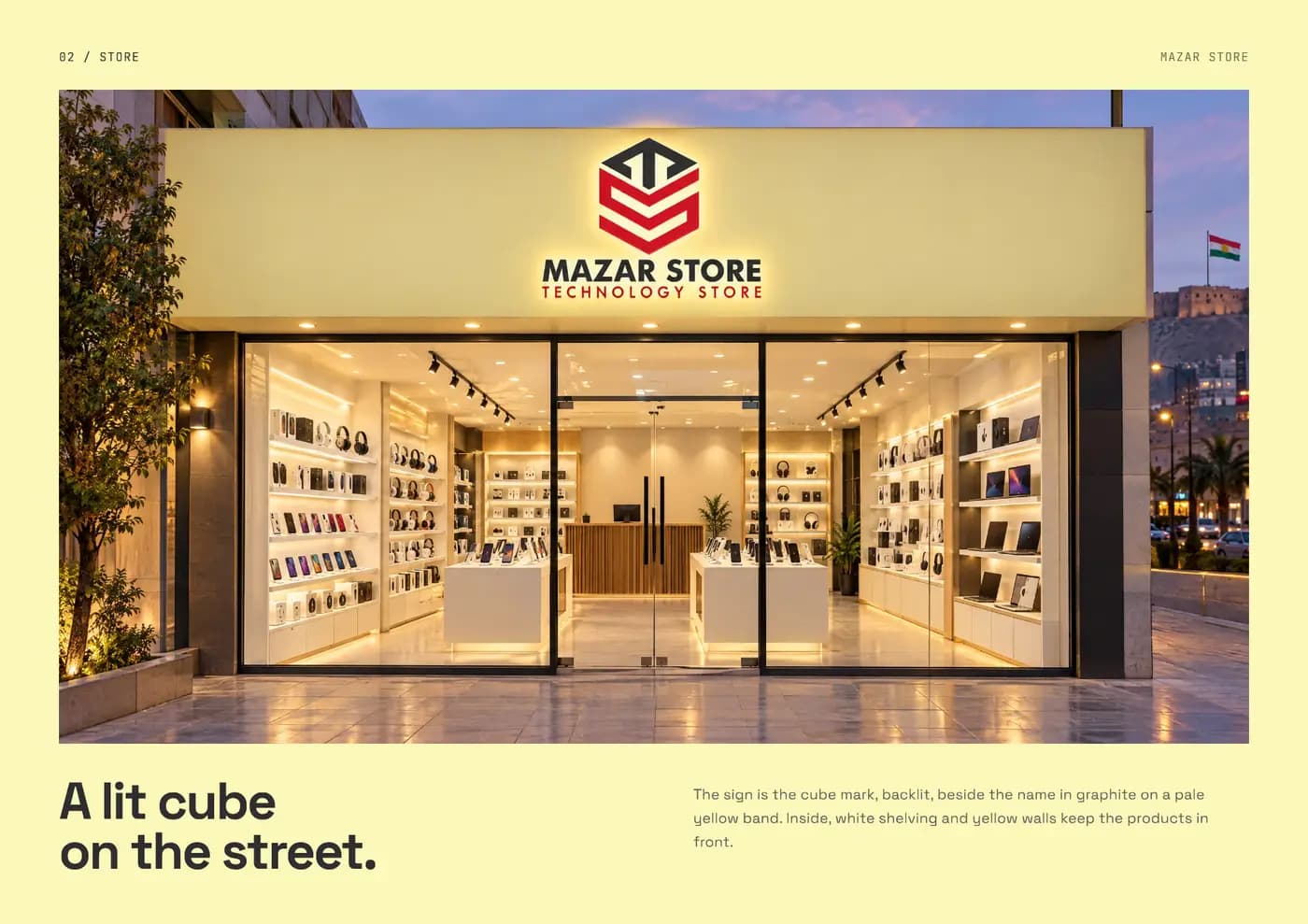 Mazar Store brand book — page 3 of 5