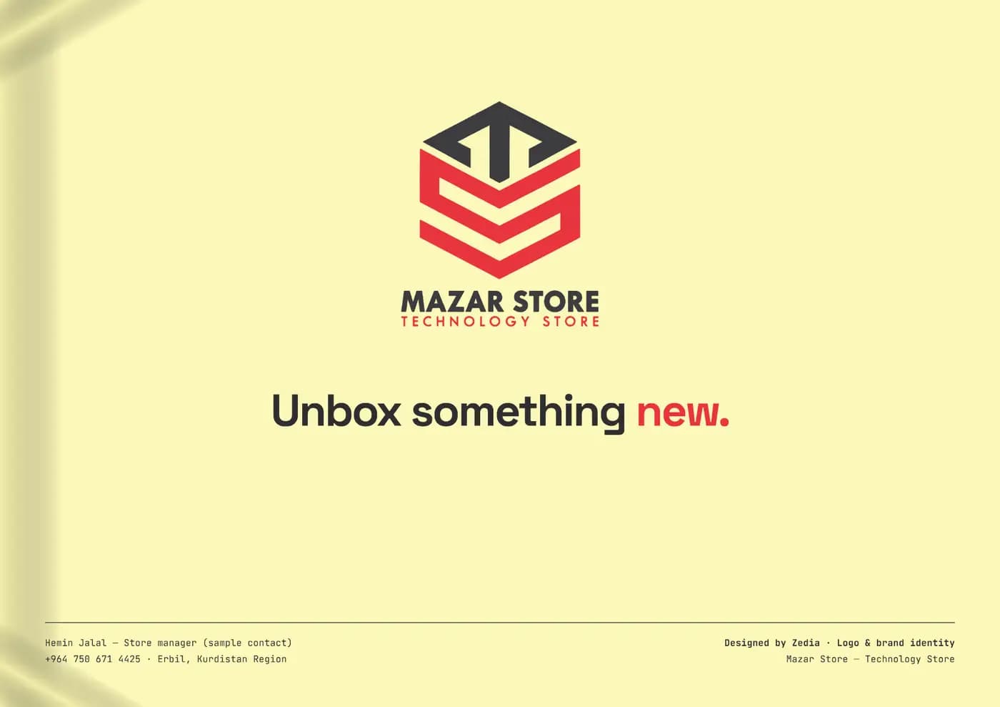 Mazar Store brand book — page 5 of 5