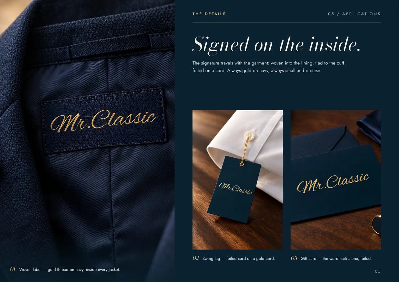Mr.Classic brand book — page 5 of 8