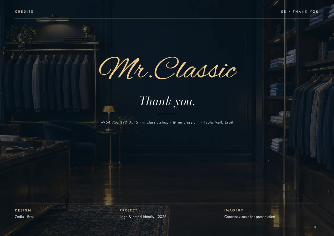 Mr.Classic brand book — page 8 of 8