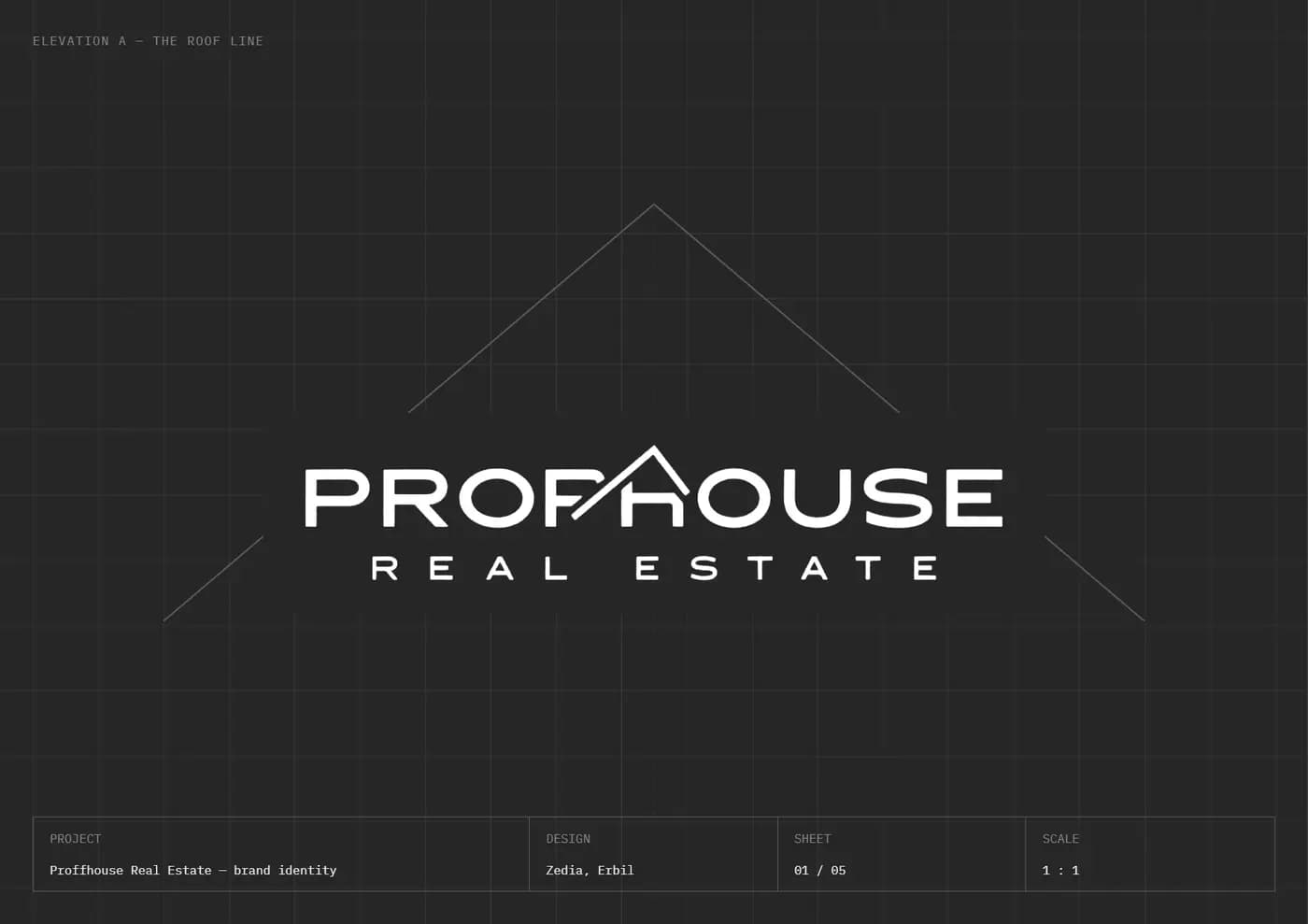 PropHouse Real Estate brand book — page 1 of 5