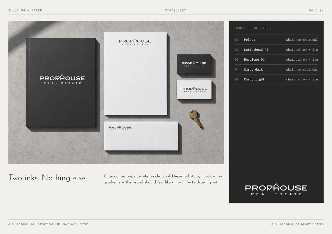 PropHouse Real Estate brand book — page 4 of 5