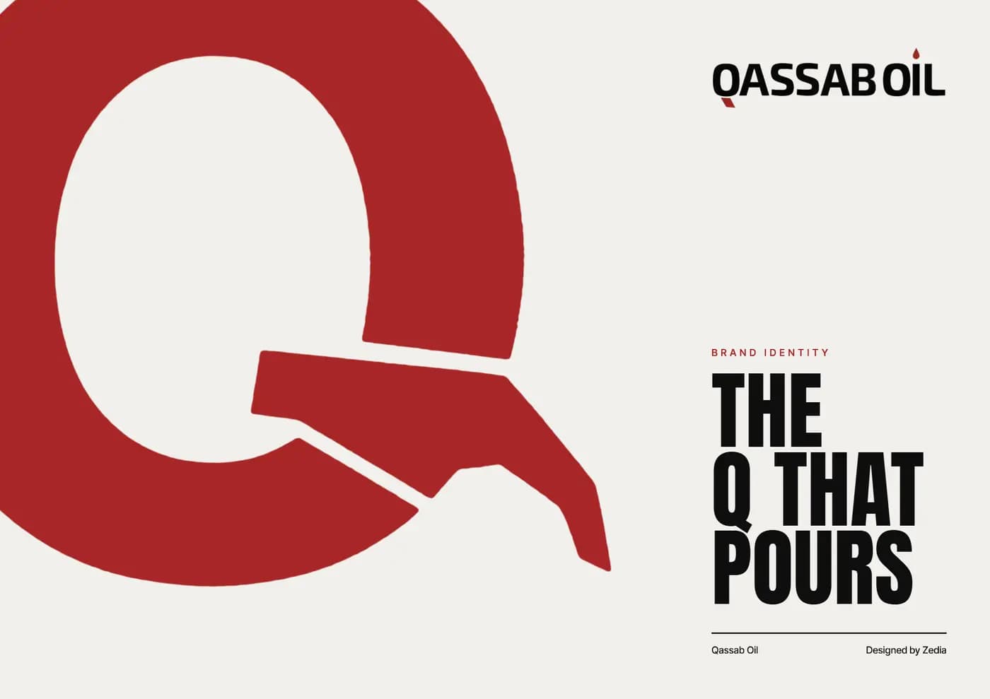 Qassab Oil brand book — page 1 of 6