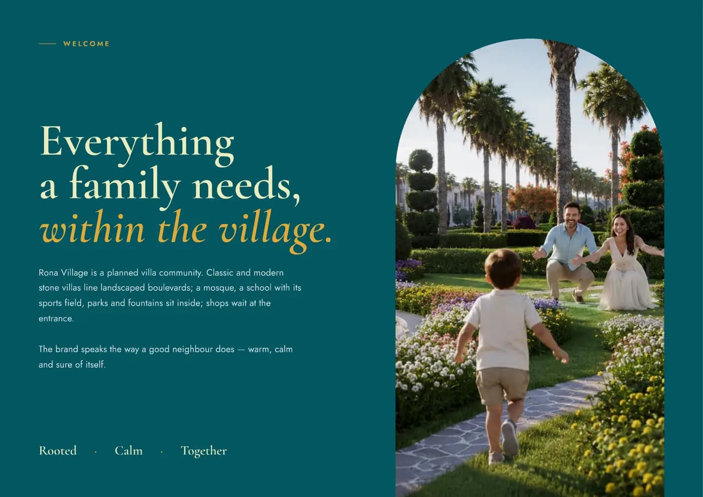 Rona Village brand book — page 2 of 10