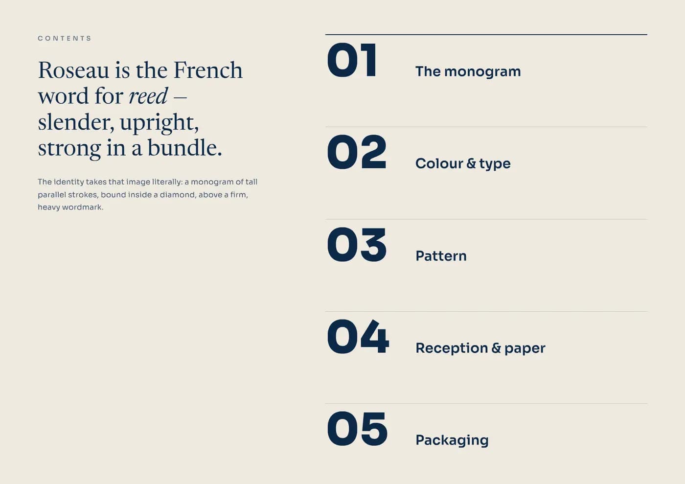 Roseau brand book — page 2 of 7