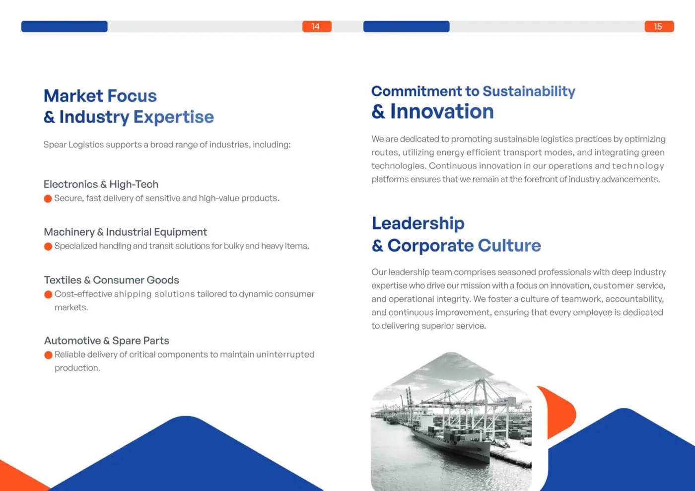 Spear Express brand book — page 9 of 12