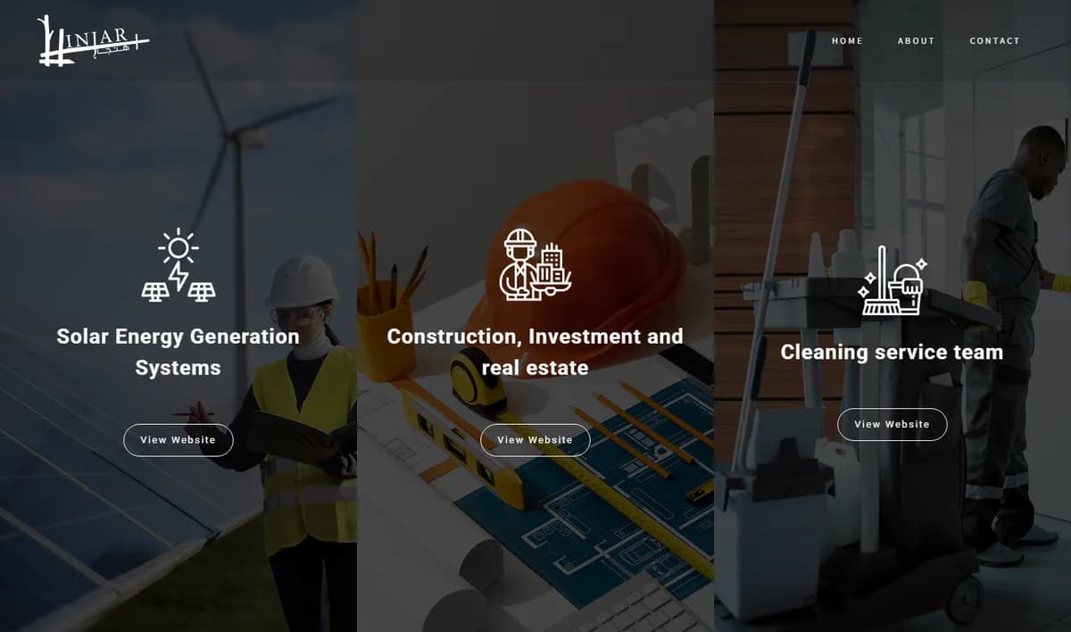 Hinjar website screenshot 1