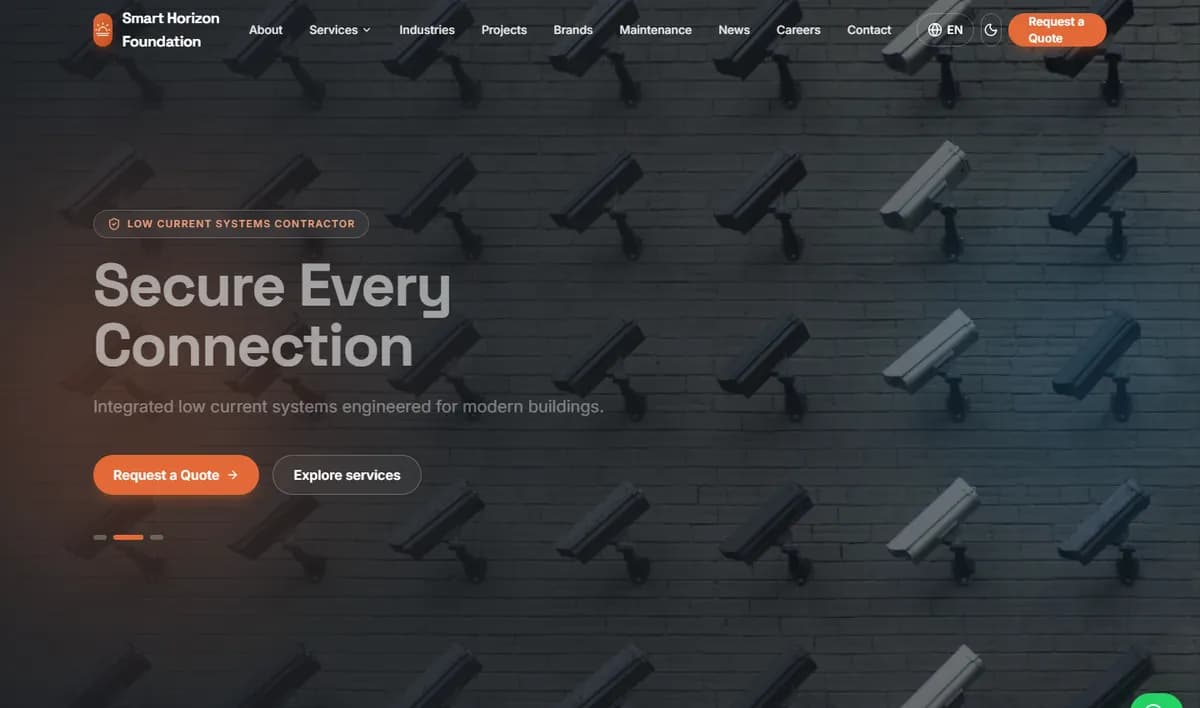 Smart Horizon Foundation website screenshot 1